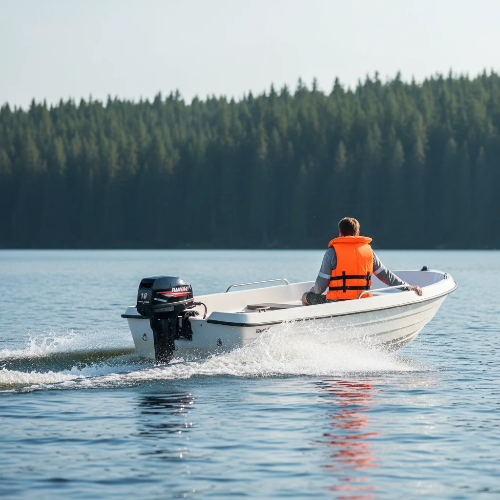 

Outboard Motor,18HP 2-Stroke Long Shaft Outboard Motor,Gasoline Outboard Motor,6.34gal Fuel Tank for Small Boats