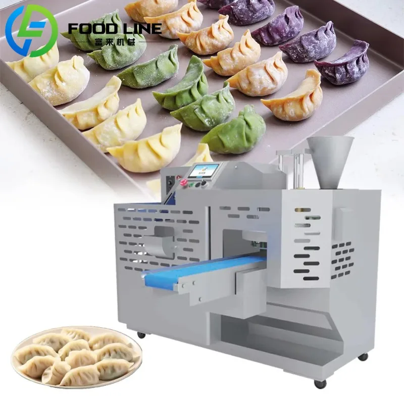 

Automatic Half Moon Dumpling Maker Meat Pie Empanada Pierogi Ravioli Indian Fried Triangle Samosa Samusa Samousa Making Machine