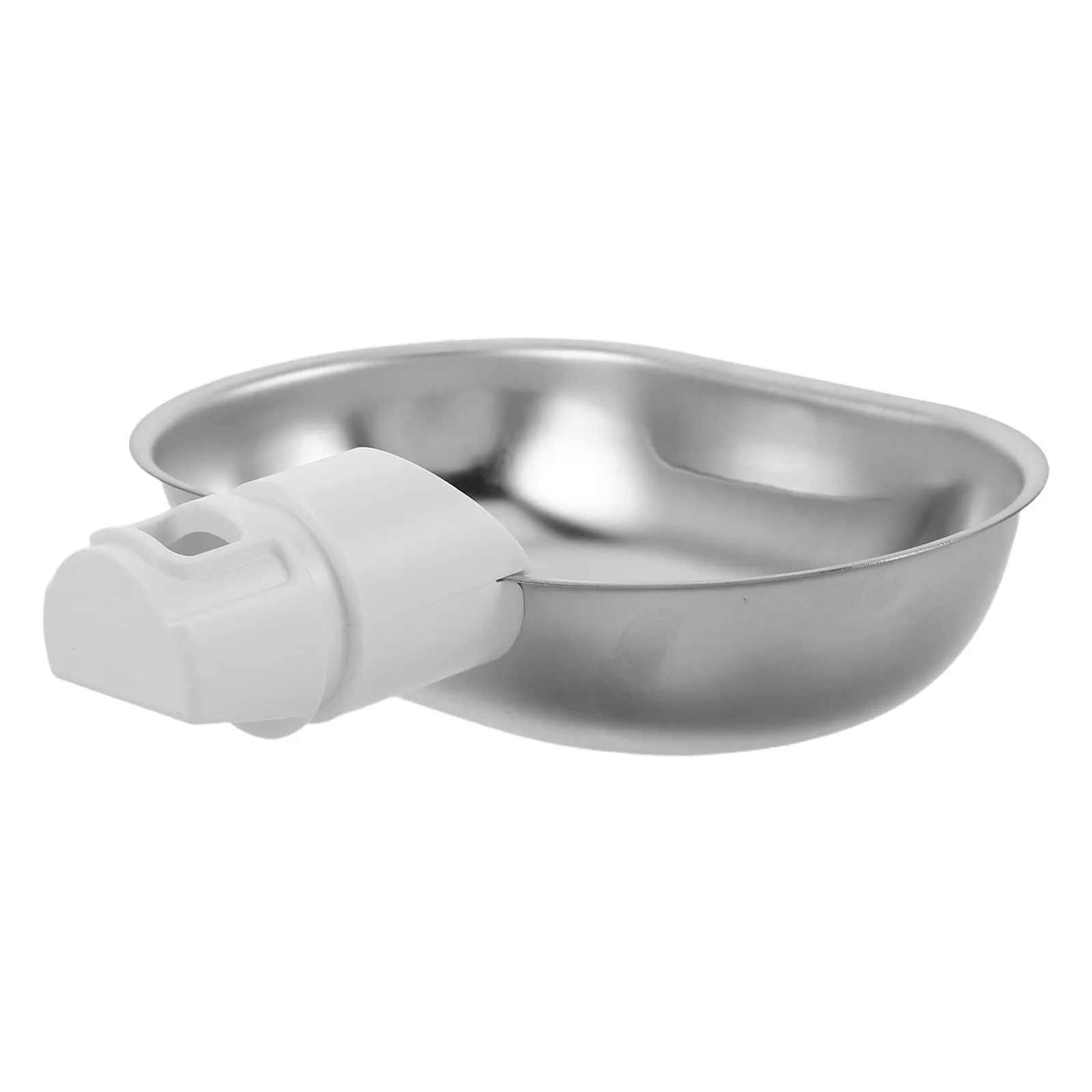 Bebedero elevado de acero inoxidable para gatos, dispensador de agua de doble tanque, plato de repuesto para fuente de agua para gatos de interior, antiderrame