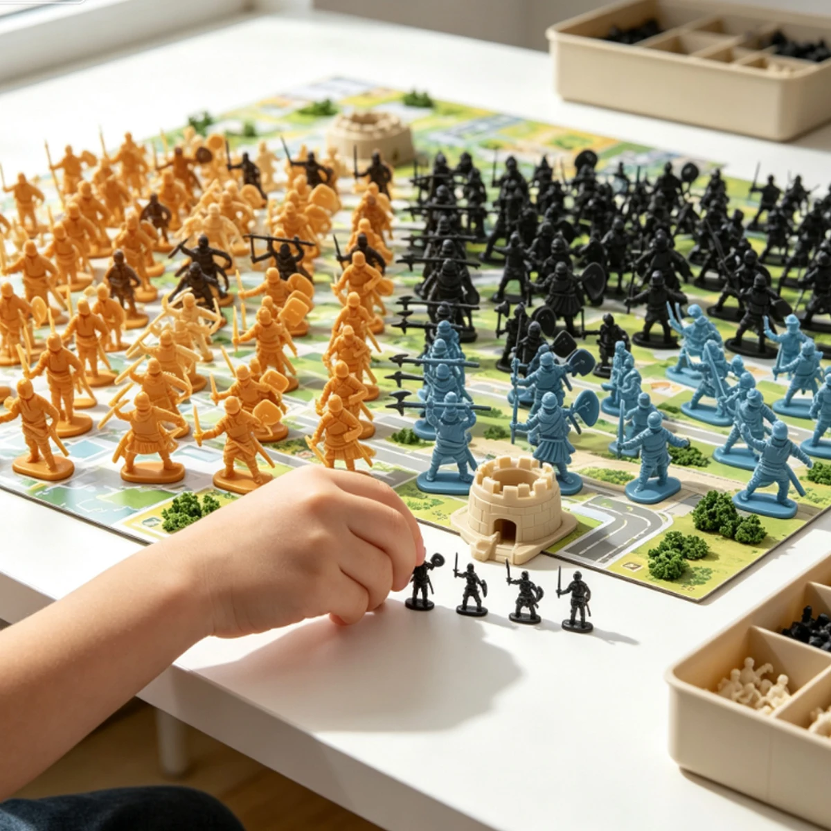 24Pcs Miniature Medieval Warrior Figure Set in Random Styles, Ideal for Tabletop Role Playing Games, Displays ZSY