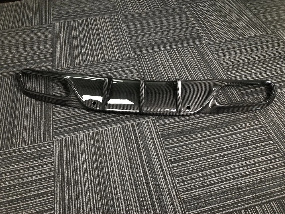 JIACHE Glossy Carbon Fiber Rear Lip Diffuser Spoiler For Benz C Class C205 C63 For AMG Sport Coupe 2 Door 2015-2019 Rear Bumper