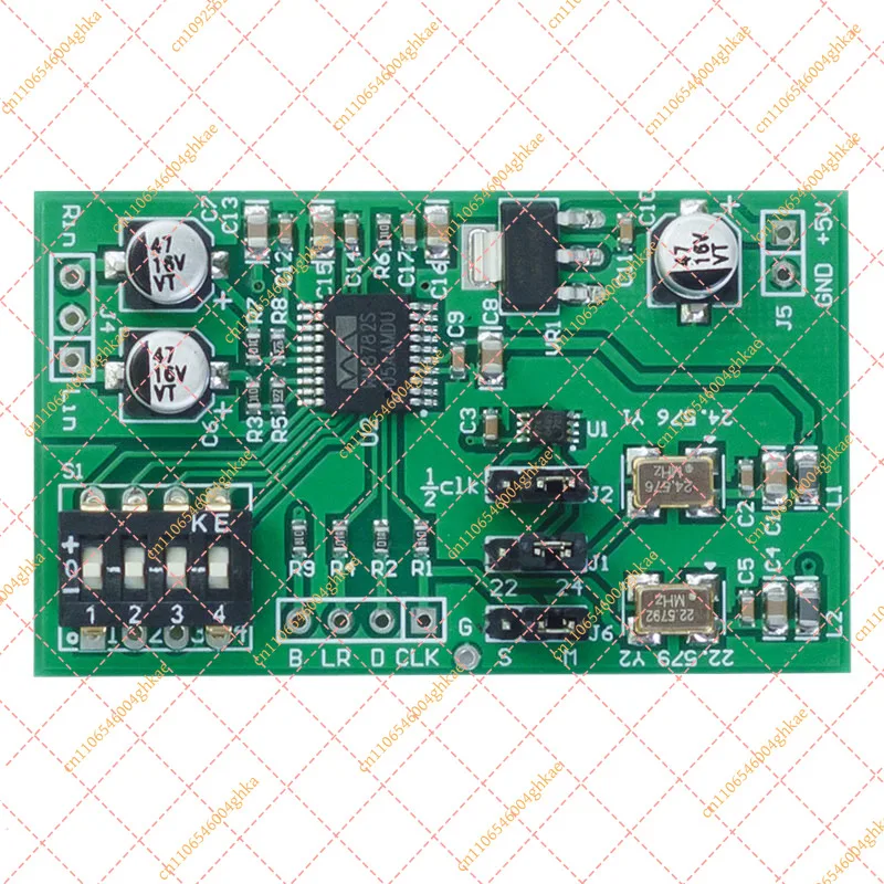 Dual-Channel 24-bit ADC Module, Aux Analog Audio to I2S/Left-Justified Digital Converter