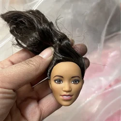 1 Pieces 30cm Doll's Head Dark Skin 1/6 Doll's Accessories Dress Up Toy