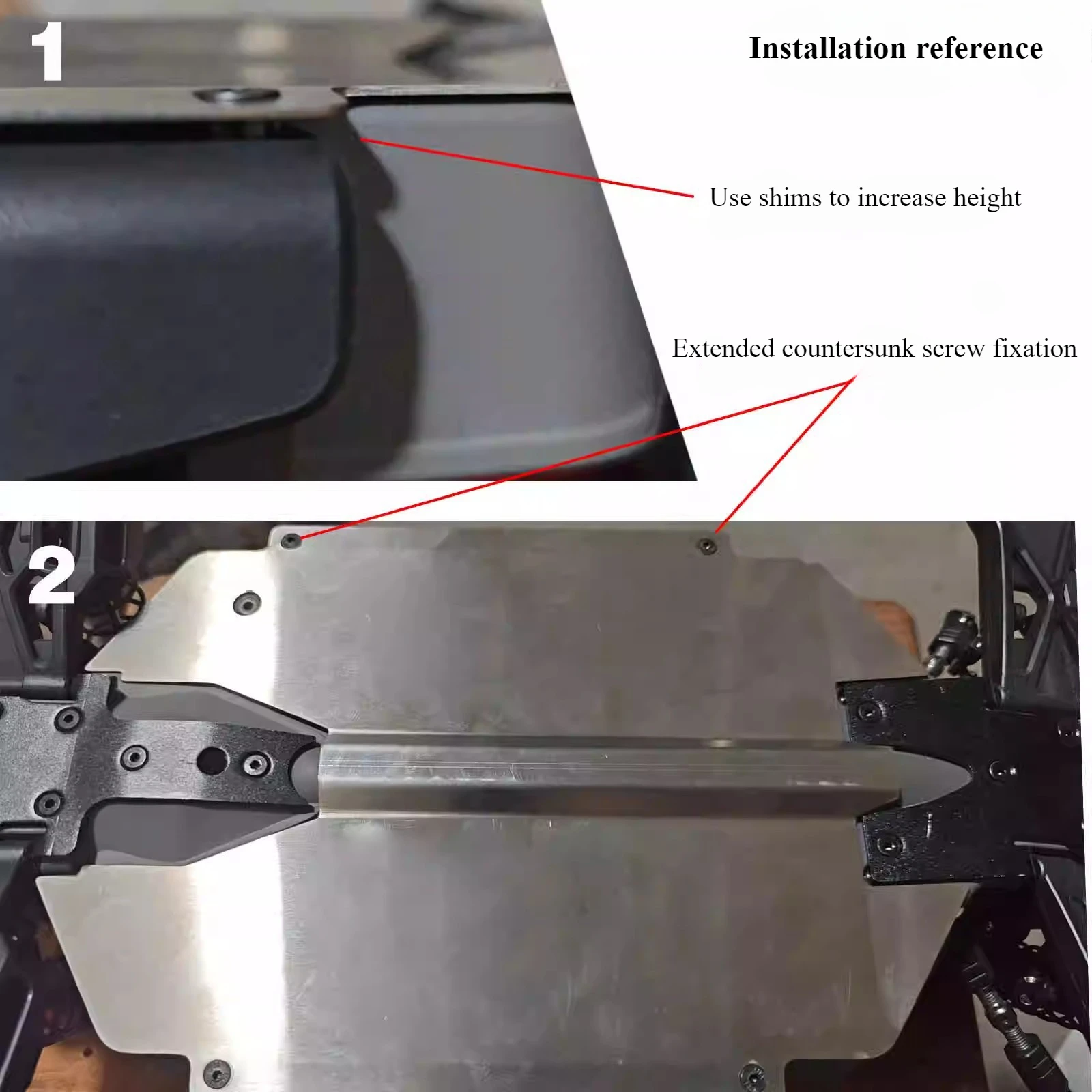 Stainless Steel Chassis Armor Protector for Hyper GO MJX 10208 1/10 RC Car Upgrade Parts Accessories
