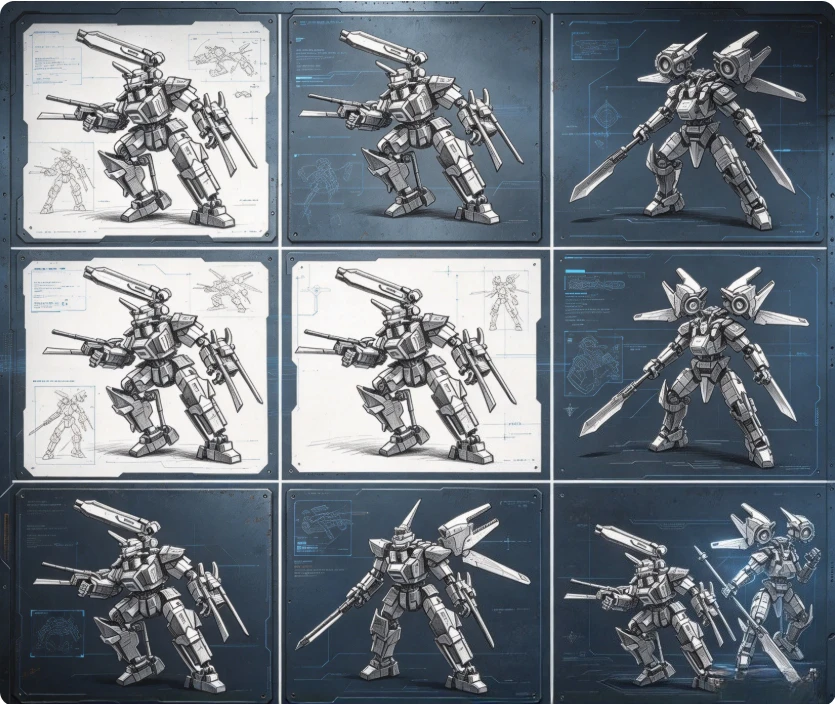 2026 Latest Movie Character Duel Mech Toy Model, Suitable for Home Decoration and Collecting Holiday Gifts