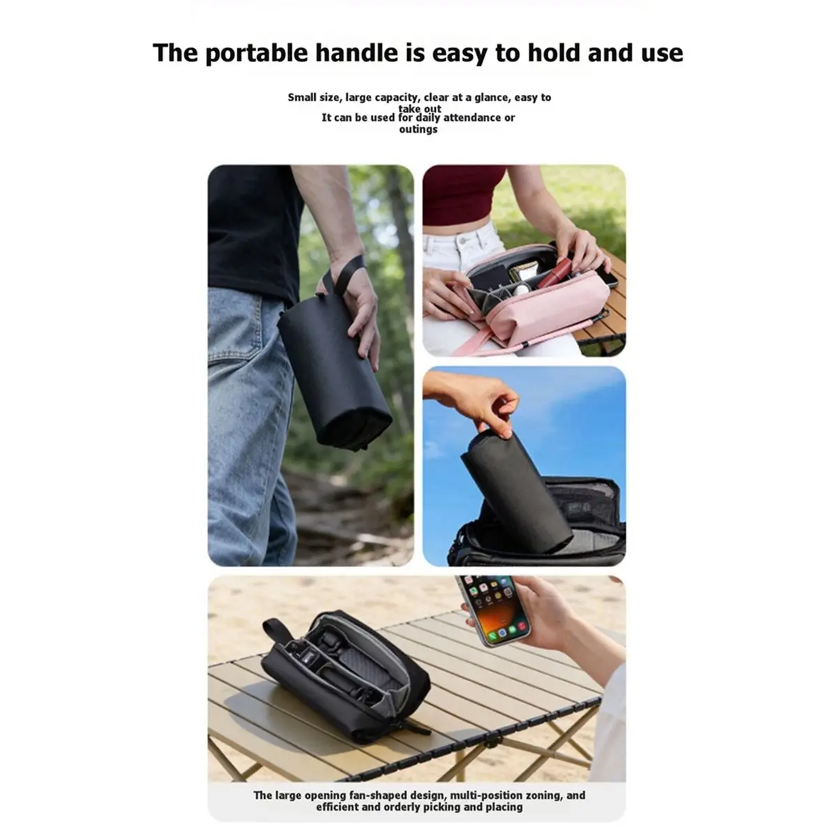 Dynamic Crossbody Storage Bag for DJI OSMO Pocket 4 3 Camera Carrying Case Organizer Protective Shoulder Bag A
