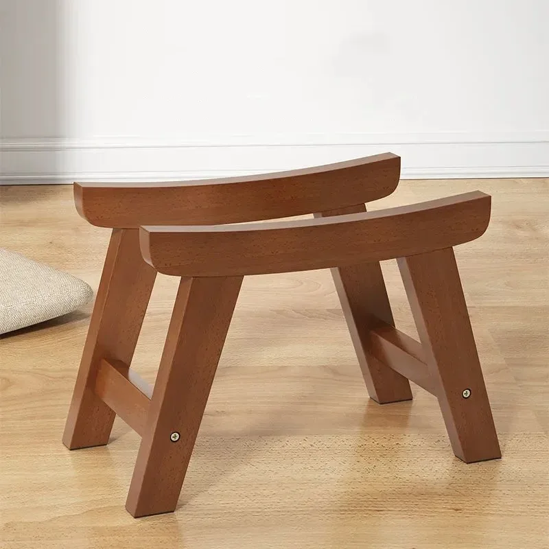 Cloth Small Stool Creative Household Shoe Stool Tea Table Stool Living Room Wood Solid Bench Modern Simple Sofa