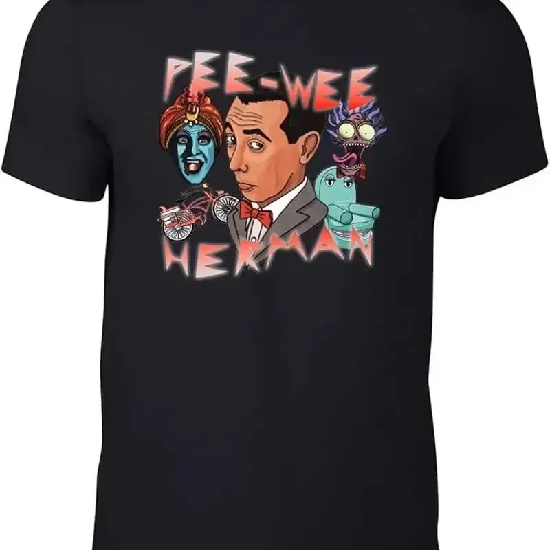 Hot New Pee Good Wee Herman Black T Shirt All Sizes