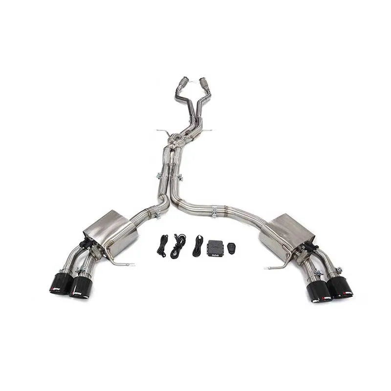 

ING из нержавеющей стали для Porsche Macan Turbo 3.6T Catback резонансная трубка глушитель выхлопной трубы с клапаном автозапчасти