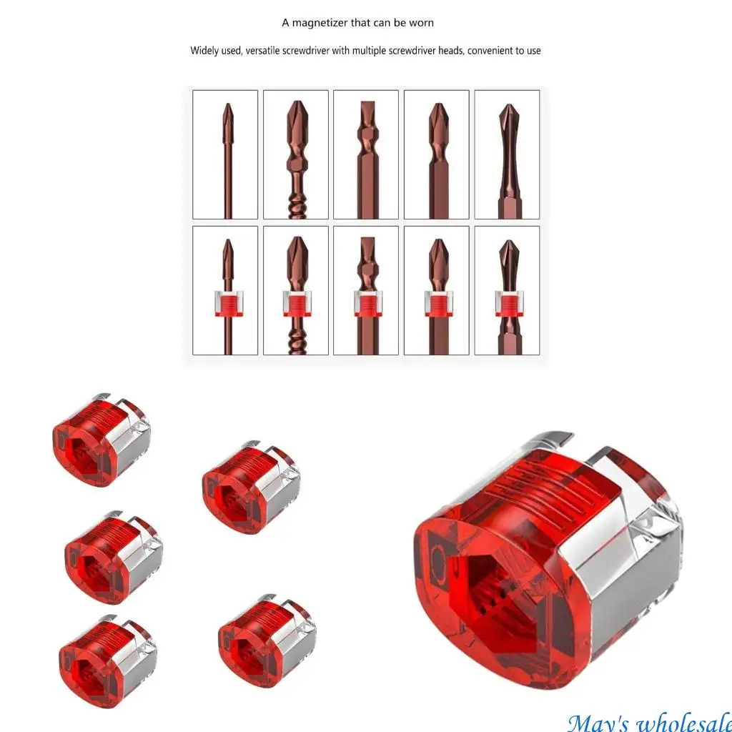 Rings Screwdriver Bit Head Magnetizer Demagnetizer for Electric 448A