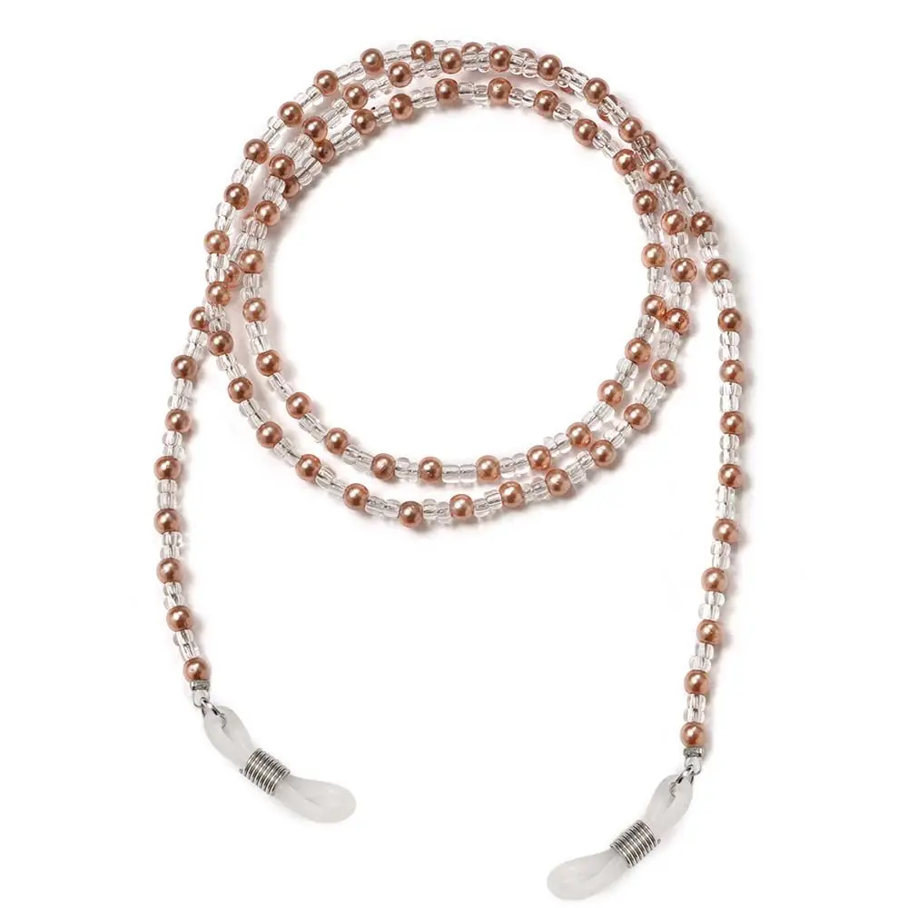 Femmes perle cristal lunettes à paupières corde lunettes de soleil chaînes perlées lunettes chaînes masque chaînes perles lunettes chaîne cordon de lunettes