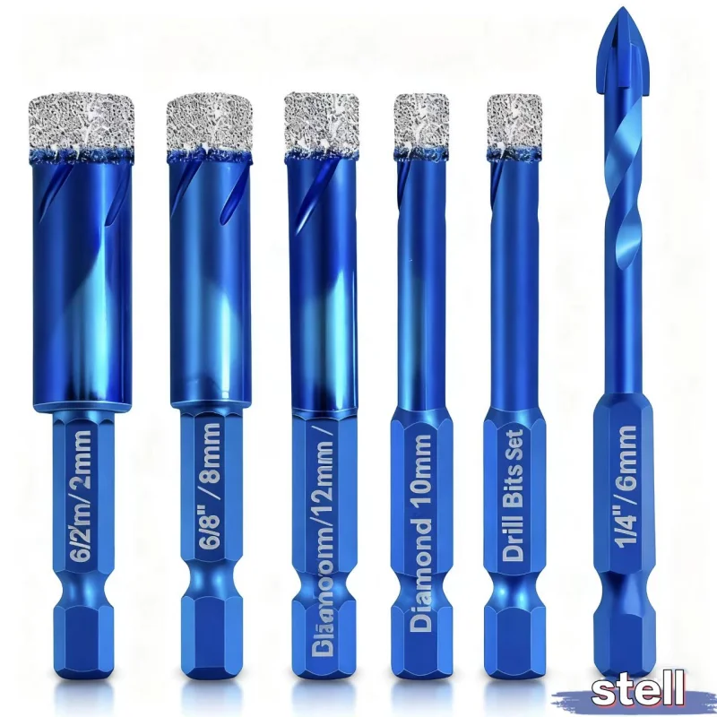 6Pcs Brazed Dry Dri…