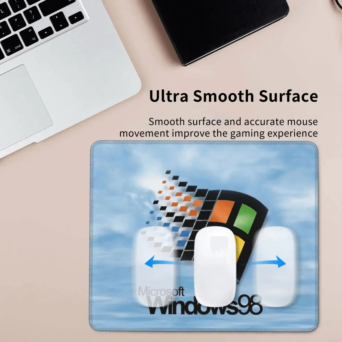 

Windows 98 Start Screen Mouse Pad Computer Keyboard Mouse Mat Gamer PC Desk Mat Office Accessories Table Mats