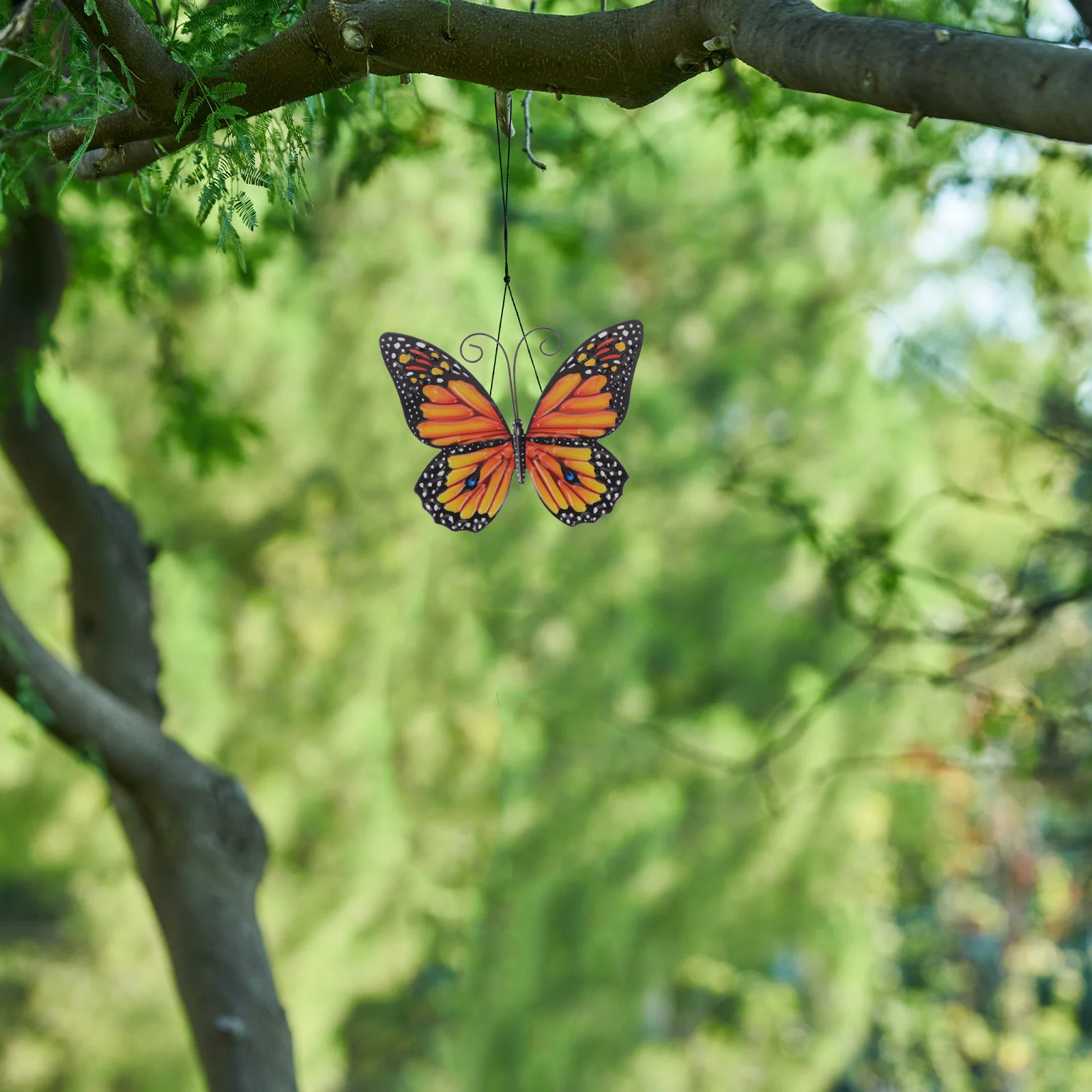 Borboleta parede pendurado metal borboletas decoração do jardim pingente cabide ferro artesanato ao ar livre