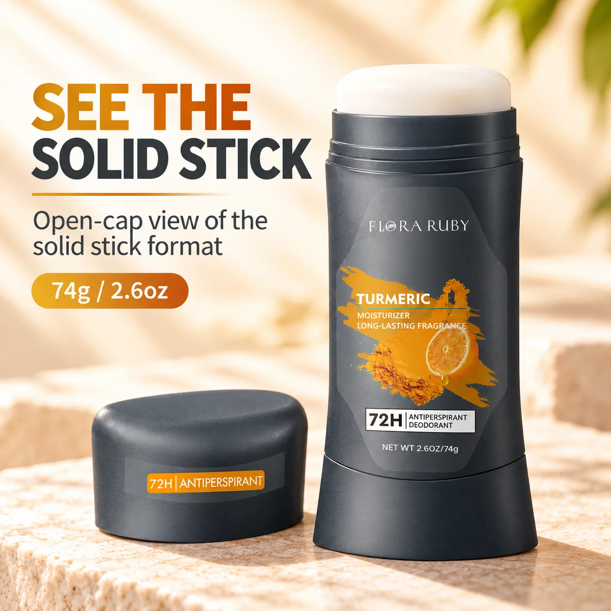 Underarm Odor Remover Deodorant Solid Perfume Long Lasting Aroma Armpit Sweat Deodorizer Moisturizing Skin Care Refreshing 74g