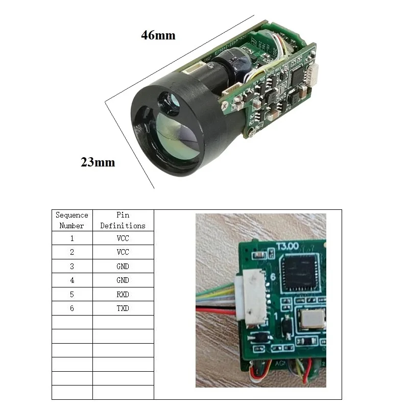 Oem Tof Laser Distance Sensor Hunting 1800-2000m Laser Rangefinder Module With USB