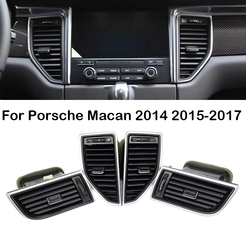 85% nowa przednia lewego prawego tylna deska rozdzielcza samochodu wylot klimatyzacji kratka wylot wentylacyjny AC dla Porsche Macan 2014 2015 2016 2017