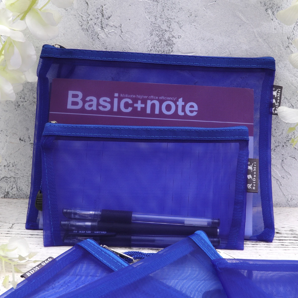 

5pcs File Holder Mesh Bag A4 A5 A6 Document Folders Zipper Portable School Office Storage Bags For Files Documents ganizer Pouch