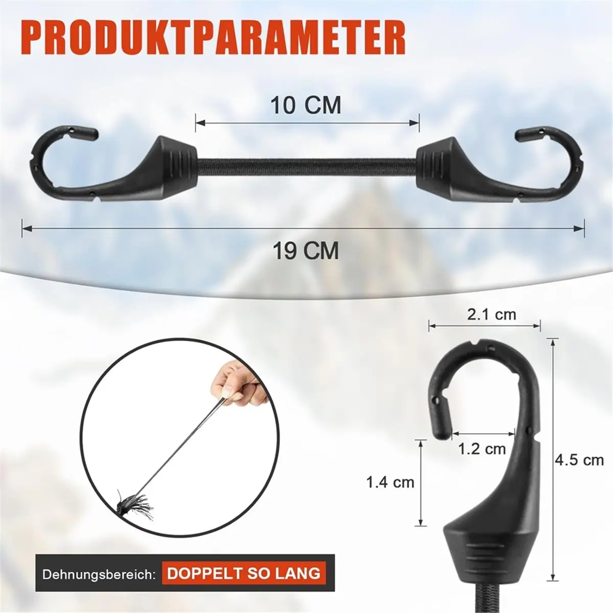 Bungee Cord with Hooks,Pack of 20, Multifunctional Heavy Duty Tarpaulin Tensioners for Banners, Posters, Tents