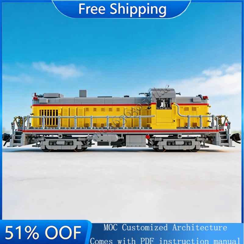 

2272 PCS 1:38 Classic Railway Locomotive Model Building Blocks Children Educational Assembly Toy Birthday Creative Display Gifts