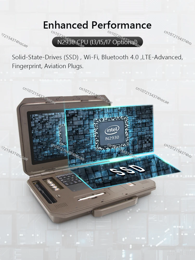 كمبيوتر محمول متين مقاوم للماء والصدمات مقاس 13 بوصة win10 #5