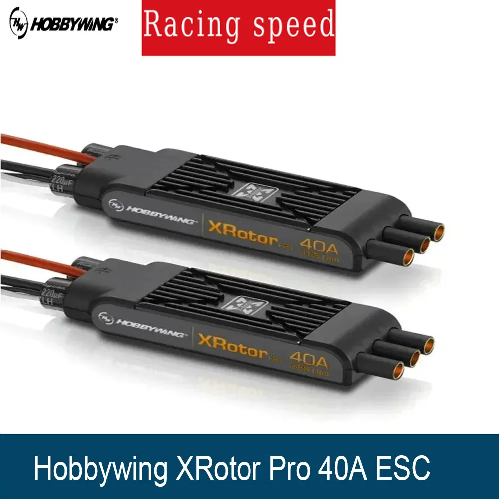 

2 шт. Hobbywing XRotor Pro 40A ESC 3S-6S без BEC, для FPV дрона 550-880 мм, синхронизация, рассеивание тепла, мультикоптер