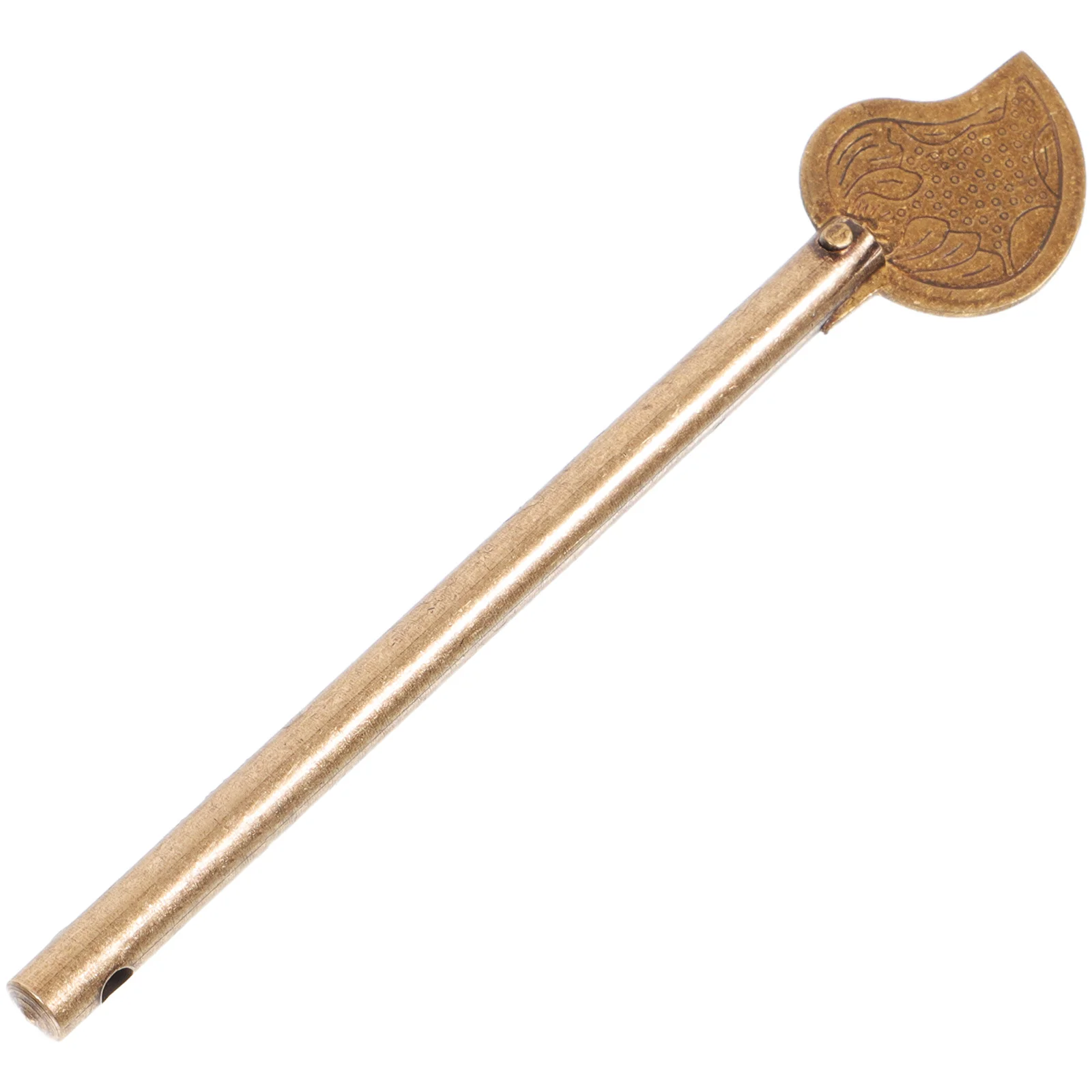 

Vintage Key for Furniture Brass Made Resistant Decorative Leaf Shape Easy to Install Barrel Bolt Key