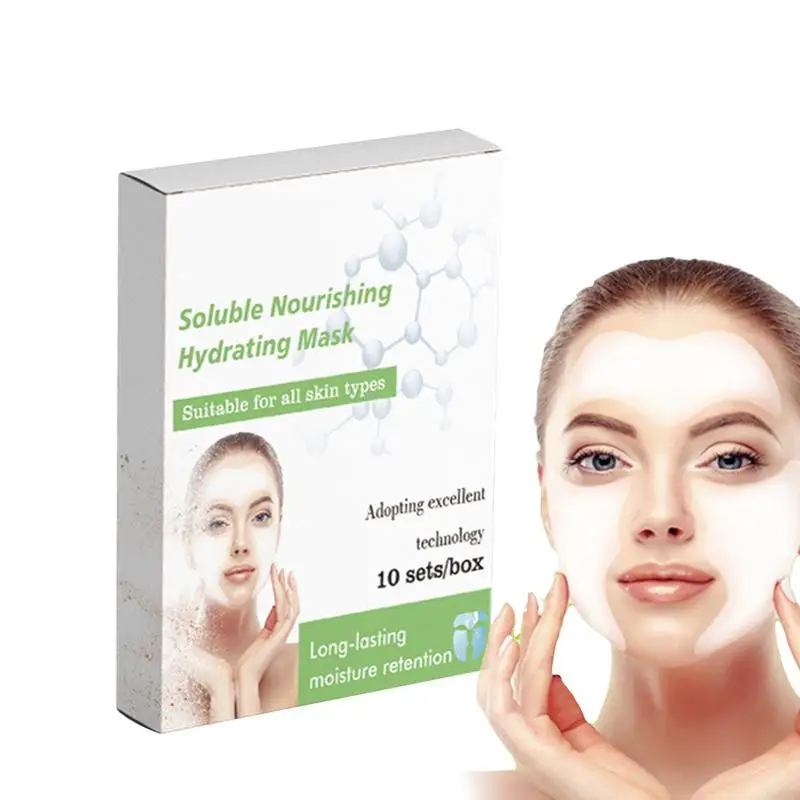 10pcs/set Collagen Face Mask Moisturizing Refreshing Sheet Masks Hyaluronic Acid Facial Mask Collagen Anti Wrinkle Lifting Mask