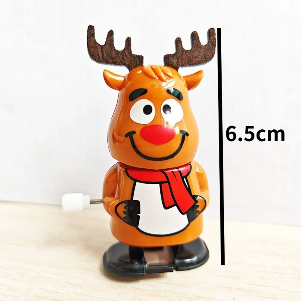 Christmas Series Wind-up Toys Santa Claus Elk Snowman Christmas Clockwork Toys Cartoon Shake Head Santa Walking Doll Party Toys