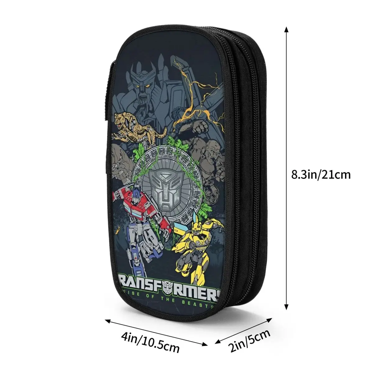 Imagem -06 - Anime Cartoon Transformers Autobots Lápis Case para Estudantes Grande Capacidade Caneta Bolsas Estojo de Lápis Carro Robô Presente de Papelaria Escolar