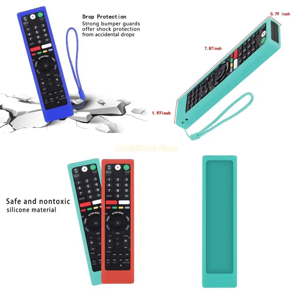 

F62C Силиконовый дистанционный контроллер Cover Cover Защитный для корпуса для RMTTX102D RMTTX102U