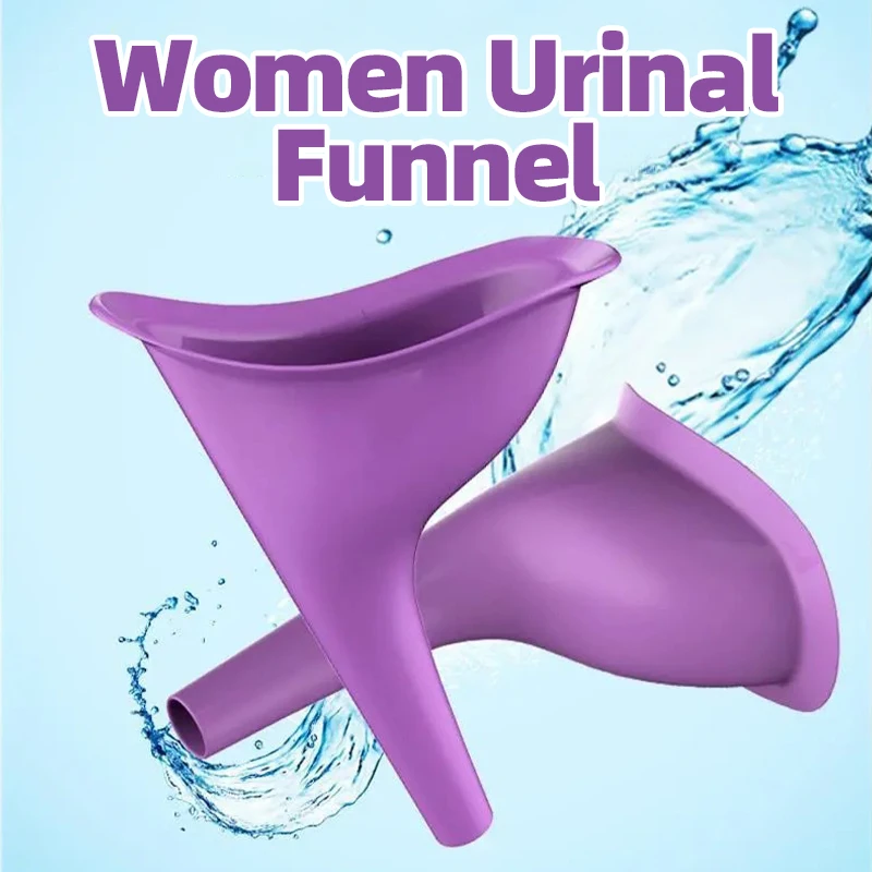 

Women Urinal Pee Funnel Toilet Standing Piss Female Urinal For Outdoor Travel Camping Portable Soft Silicone Urination Device