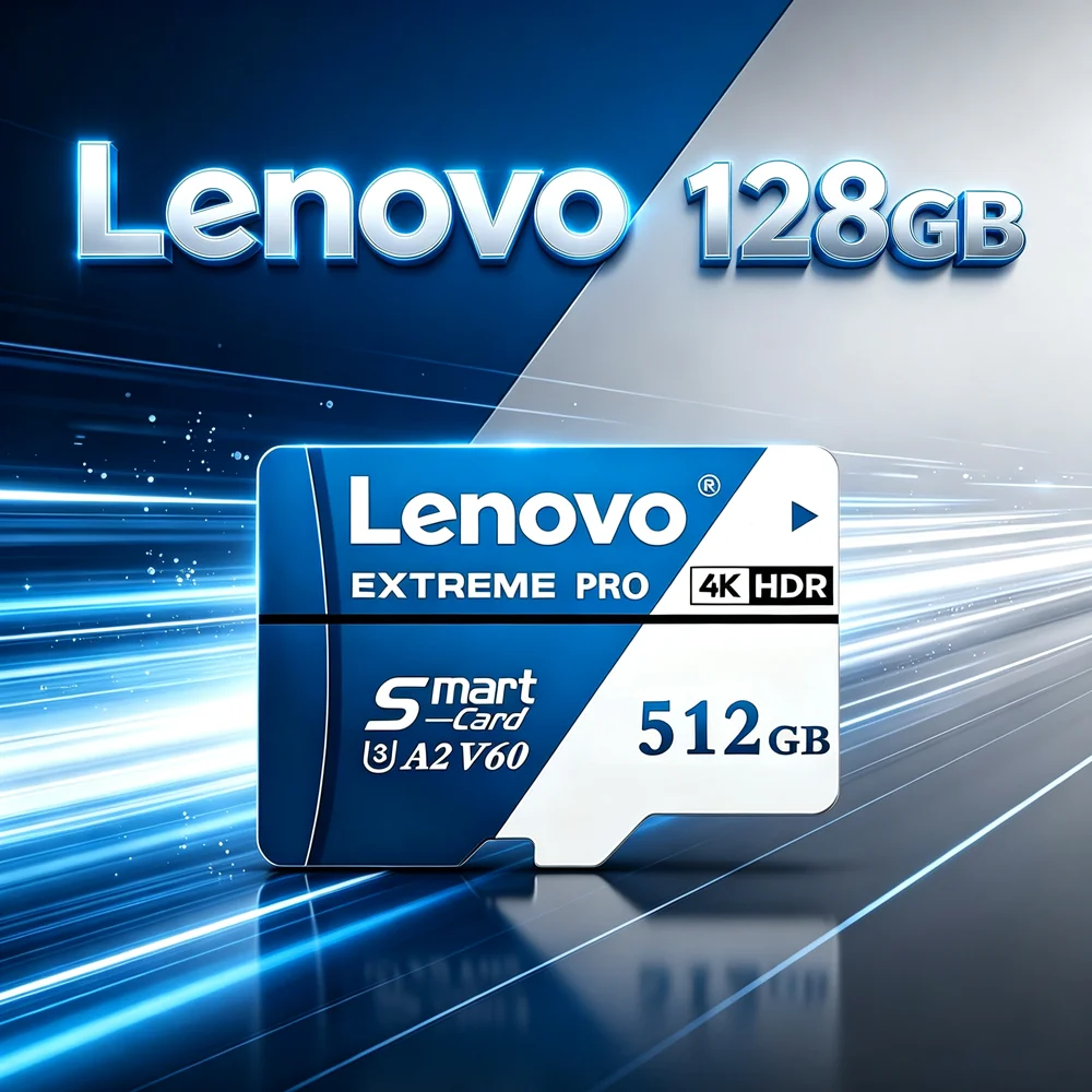 Оригинальная новая карта памяти Lenovo Extreme Pro Class10 512 ГБ 256 ГБ 128 ГБ 64 ГБ UHS-I Flash Micro SD Card C10 Ultra A2 HC/SDXC