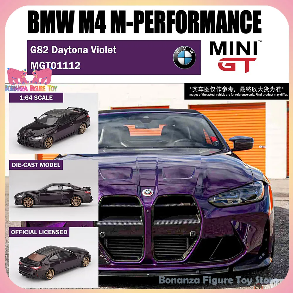 

Новинка 2025 года, 1/64 Minigt, модель автомобиля Bmw M4 M-Performance G82, модель автомобилей из сплава, коллекция дизайна, украшение комнаты, подарок на день рождения, игрушки