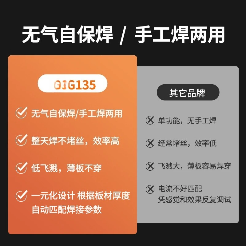 Airless two-guarantee electric welding machine multi-purpose 220v household galvanized sheet pipe angle iron square stainless