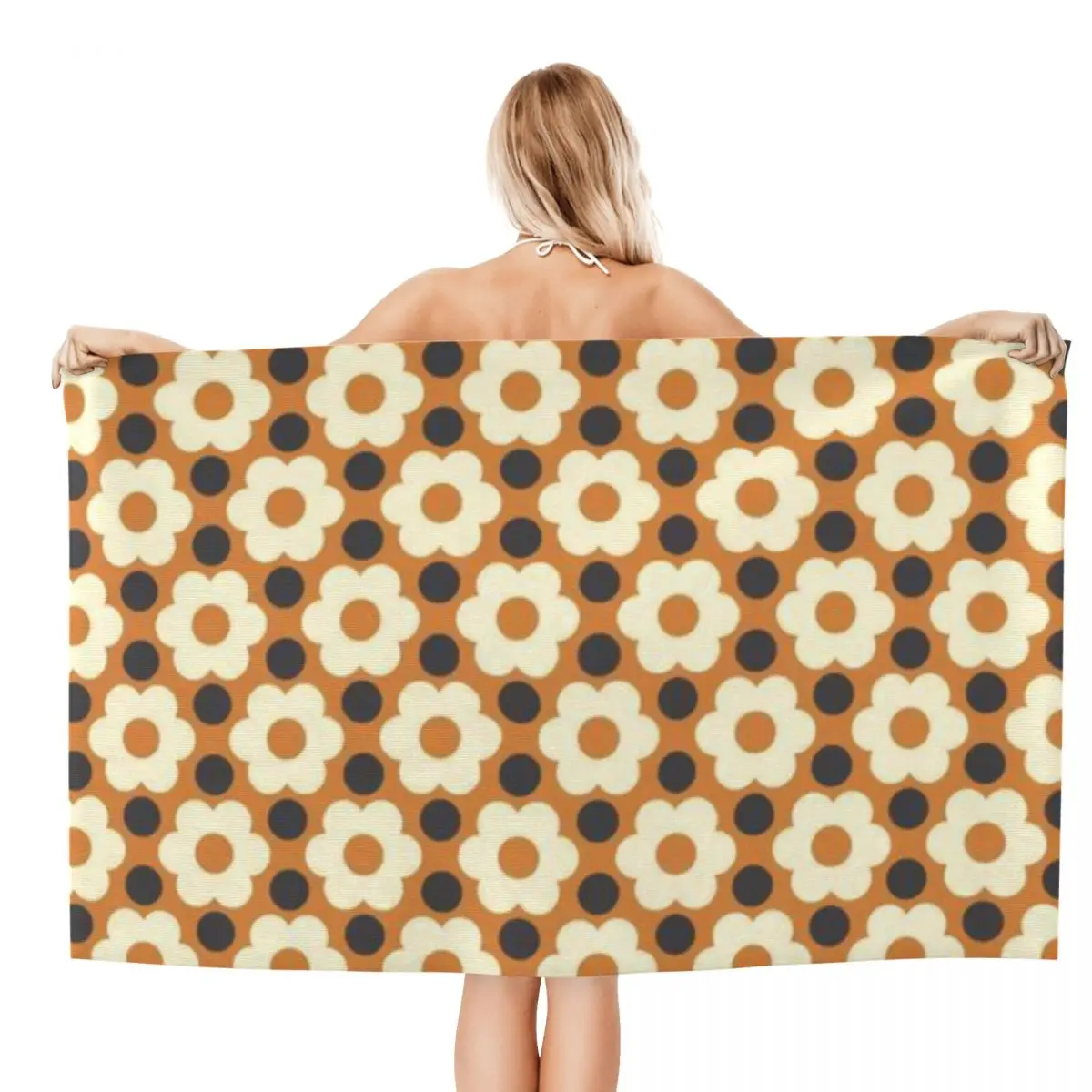 Custom Orla Kiely Multi Stem Breathable Microfiber Bath Beach Towel Quick Drying Retro Geometric Scandi Shower Sauna Towels