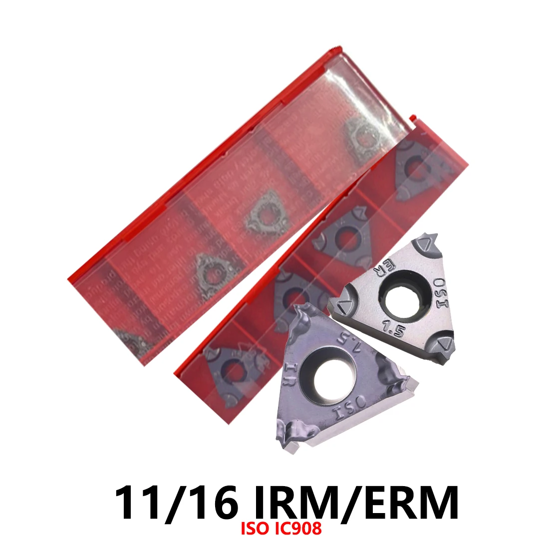 

Original 11IRM 16ERM 16IRM 1.50ISO 2.00ISO 1.00ISO 1.25ISO 2.00ISO 2.50ISO 3.00ISO ISO IC908 Threading Lathe Cutter Tools Insert
