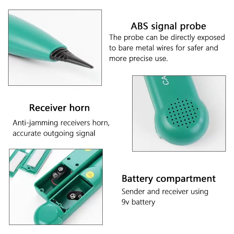 MS6812 Cable Tracer Tester, Wire Tracker, Network Cable Line Finder for Telephone & Ethernet Cable