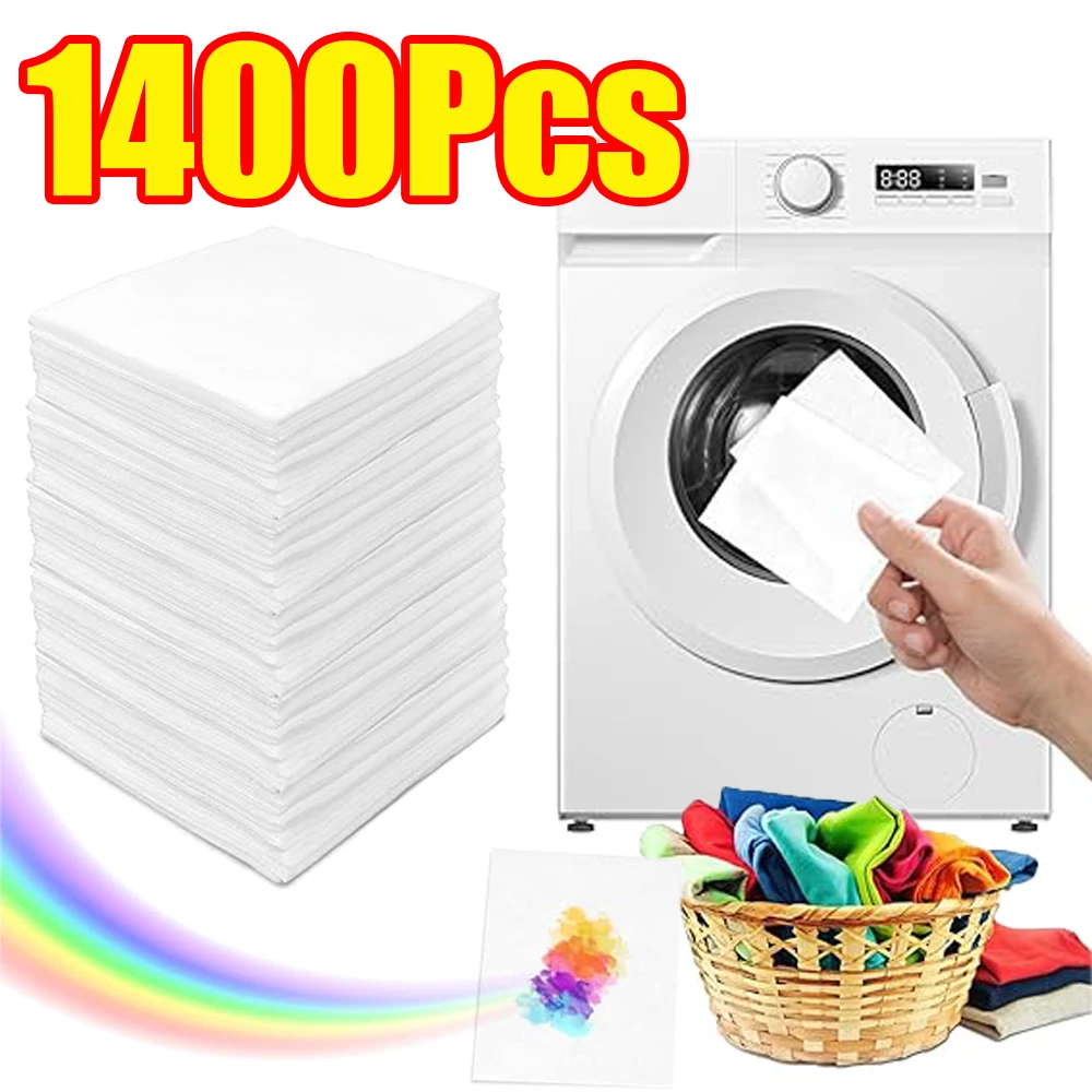 

50-1400 шт. впитывающий цвет лист, краска для стирки, папер для предотвращения смешивания цветов, предотвращающая крашение домашней одежды