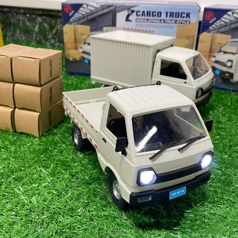 1:10/1:16 Wpl D12 Rc samochód symulacyjny Drift wspinaczka ciężarówka Led Light Cargo Rc zabawka elektryczna Model dla chłopców prezenty świąteczne