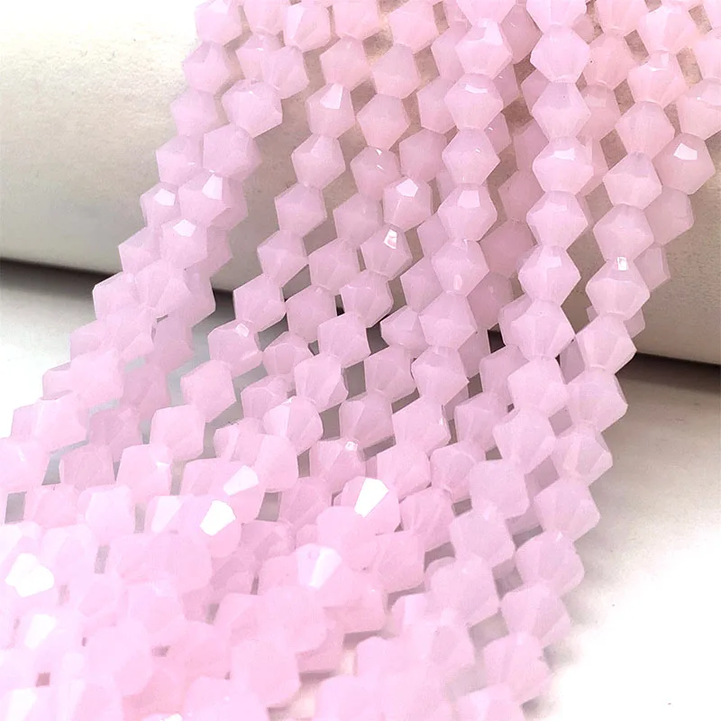 Colorful 3/4/6mm Austrian Crystal Double Cone Beads, Glass Beads, Bulk Spacer Beads, For Diy Needlework Jewelry Making,Wholesale image 2