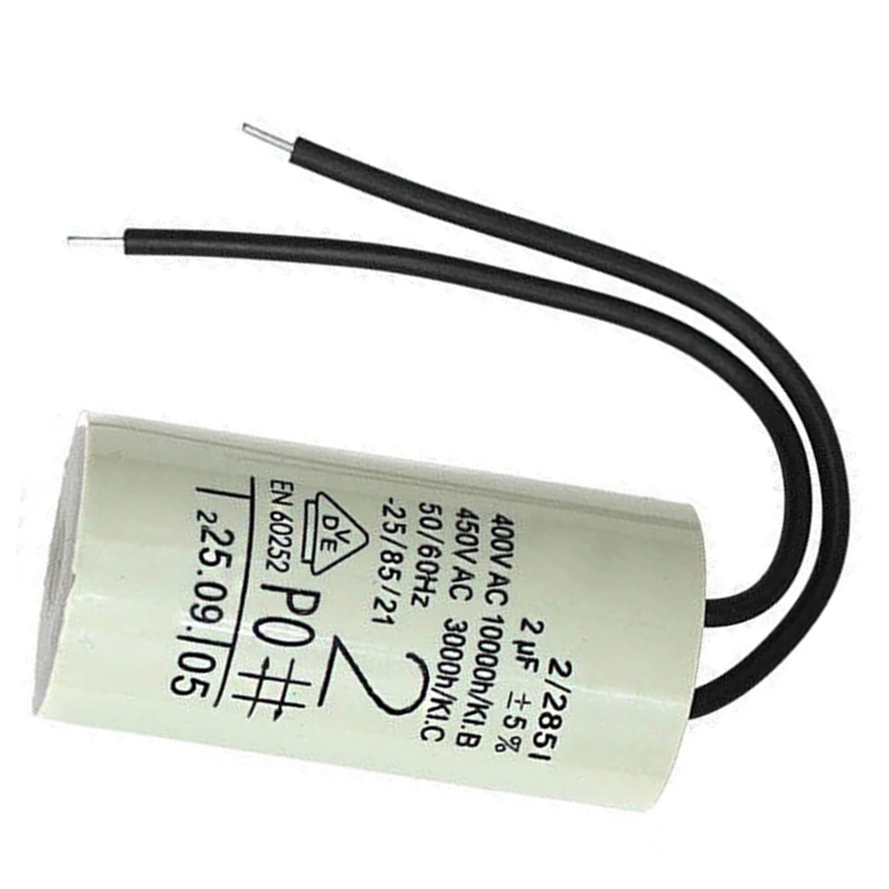 2uF Capacitor For Gas Boiler Water Circulation Pump Heating System Motor Start Run Replacement Electronic Components