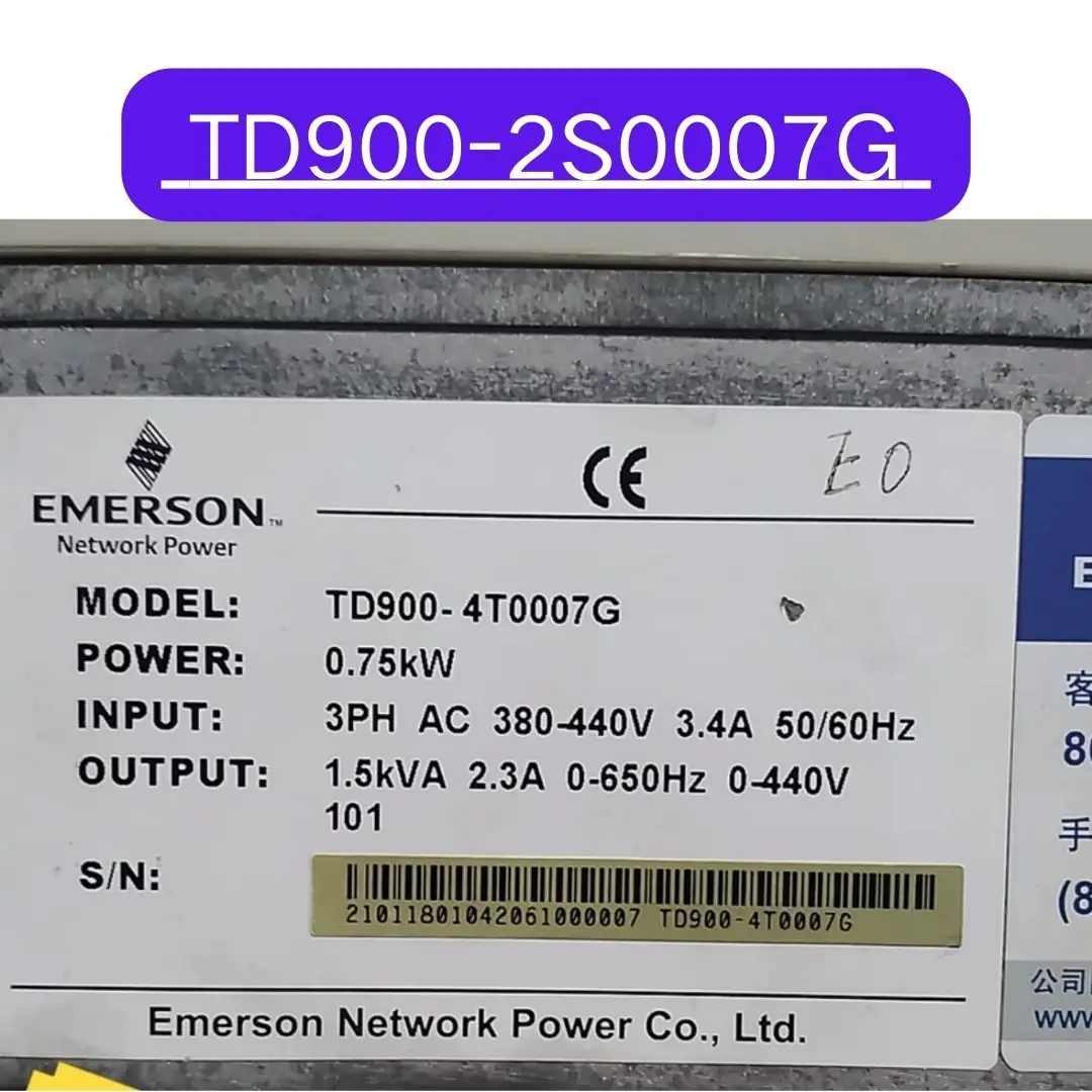 Used TD900-2S0007G inverter 0.75KW Test OK Fast Shipping