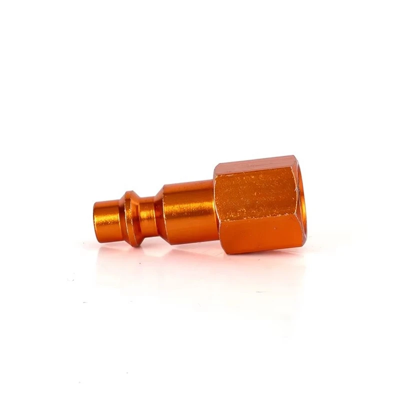 500 pieces High Pressure CNC Aluminum Anodized Corrosion-Resistant Quick Connect Coupler High-Flow Pneumatic Hose Fitting