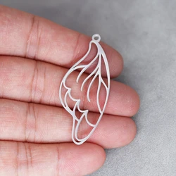 Vintage Butterfly Wings DIY Tassels Earrings Necklace Women Girl Charms for Jewelry Making Stainless Steel Pendant Accessories