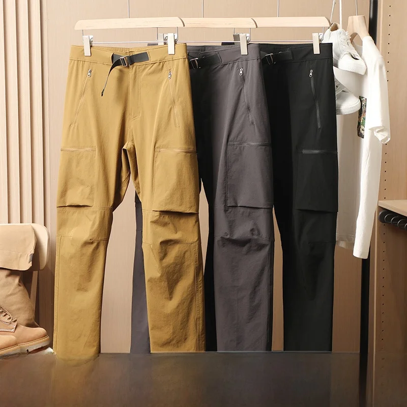 

Lightweight Sli 3D Bionic Stereo Trim Spring Outdoor Men's Casual Pants Functional Windproof Straight Leg Long Trousers