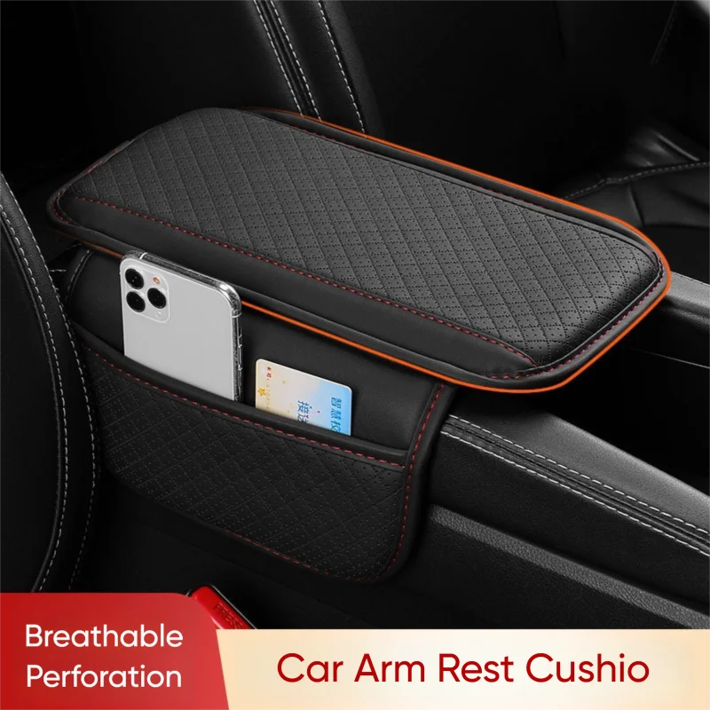 RazorRide Car Arm Rest Cushion Center Console Protection Cover With Storage Pocket Anti Scratch Auto Armrest Box Pad