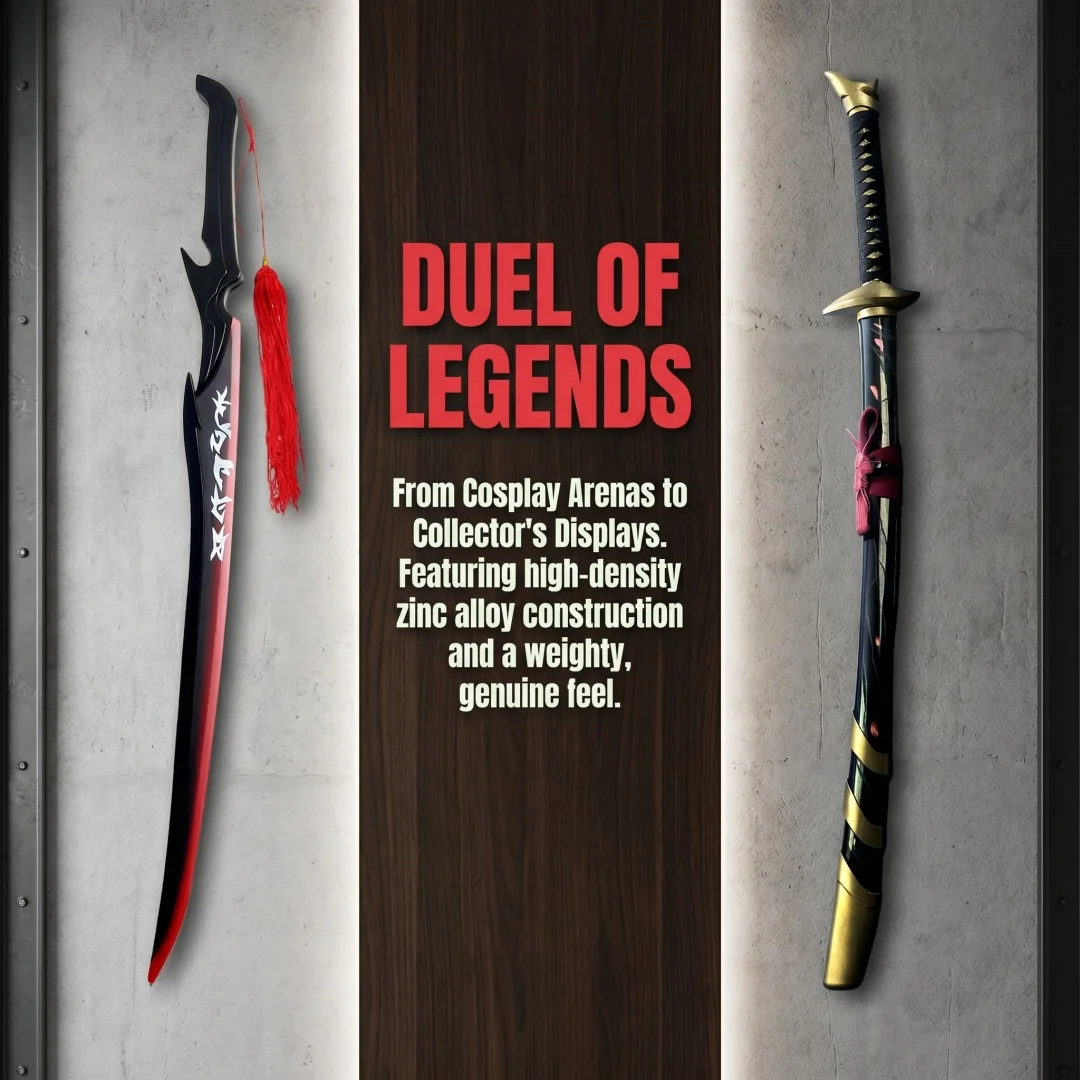 40inch League of Legends Katana Yasuo Yone Anime Cosplay Prop Sword Real Size Japanese 1:1 Scale Ninja Knife Blade Wood Toy Gift view 2