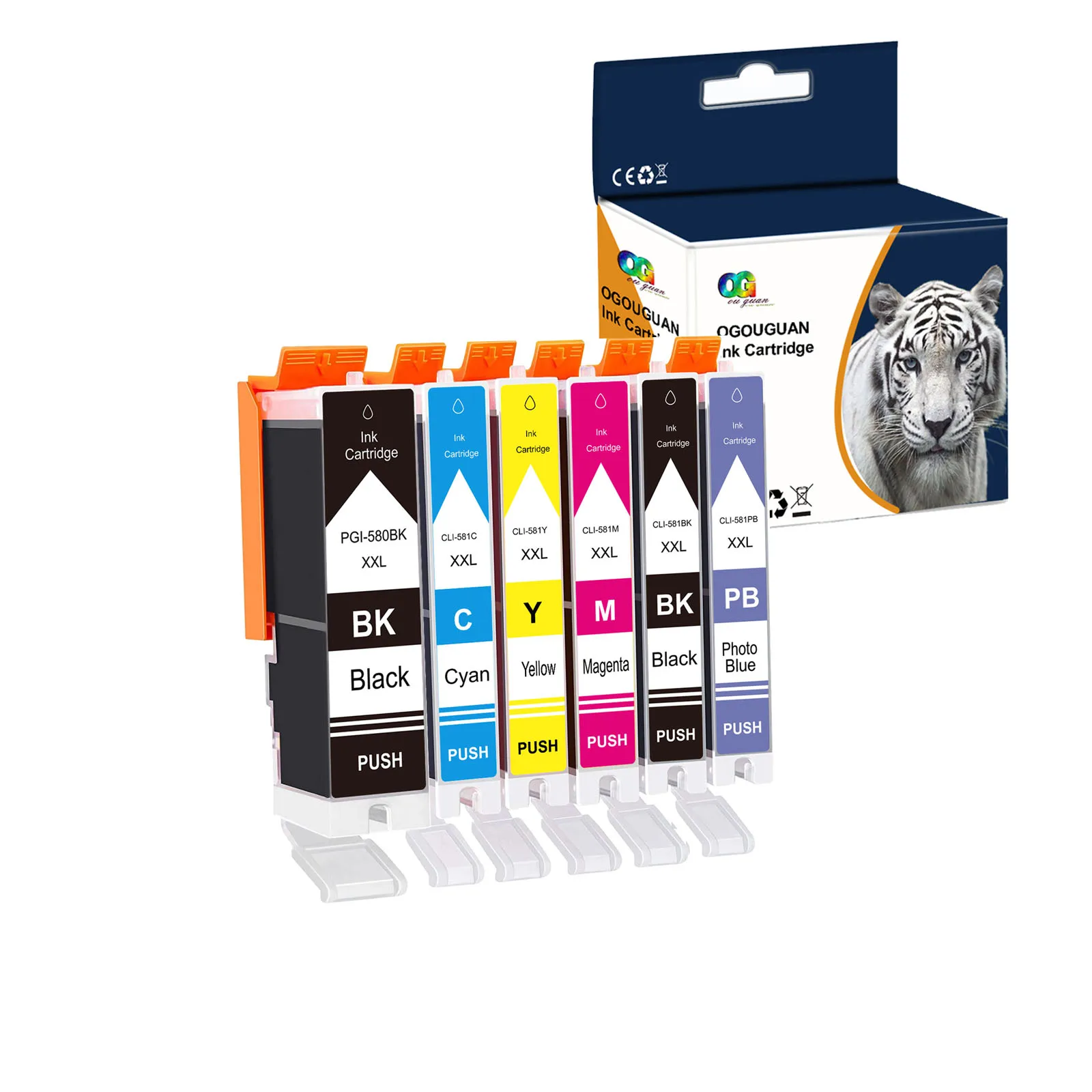 Ooguguan PGI580 CLI581XXL картридж для принтера Canon PIXMA TS8150 TS8151 TS8152 TS8250 TS8251 TS8252 TS8350 TS9150 TS9155