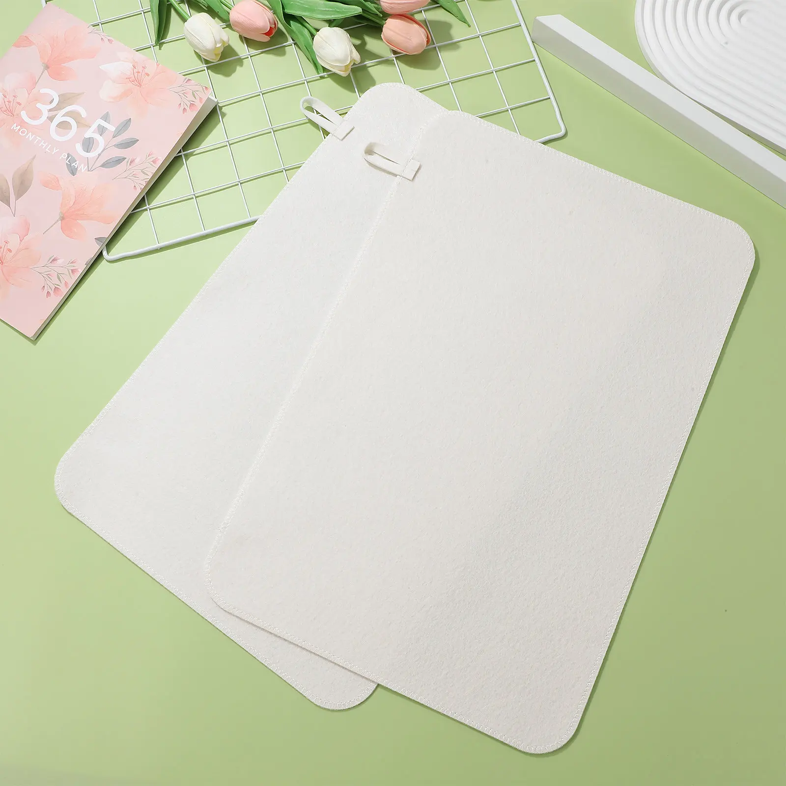 

2Pcs Thickened Felt Sauna Mat Heat Insulation Water Absorbent Cushion Sauna Bench Protector Spa Shower Steam Room Accessories
